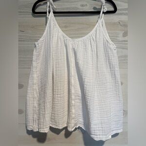 Old Navy White Textured Camisole Top~XL